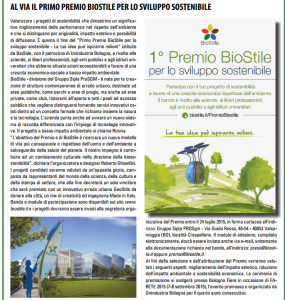 Al via il Primo Premio BioStile_Fare_Giugno 2015