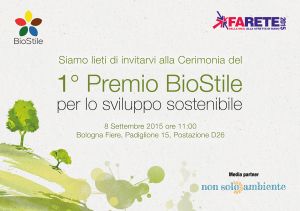Invito Premio BioStile