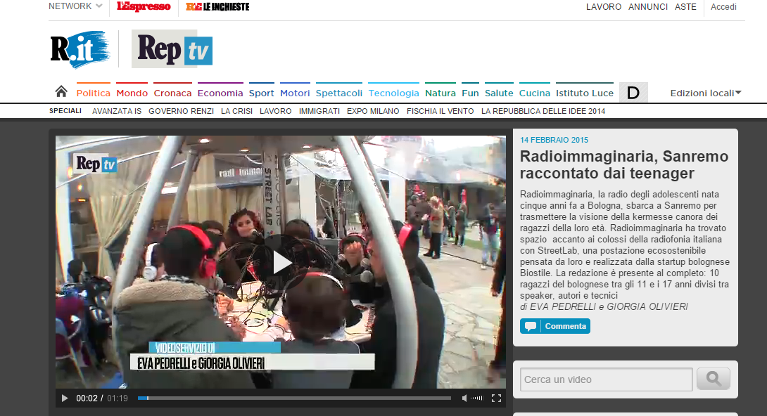 Video Servizio di Repubblica_Street Lab 14 Febbraio 2015