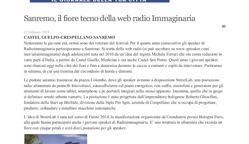 Sanremo_il fiore tecno della web radio RI_15febbraio2015