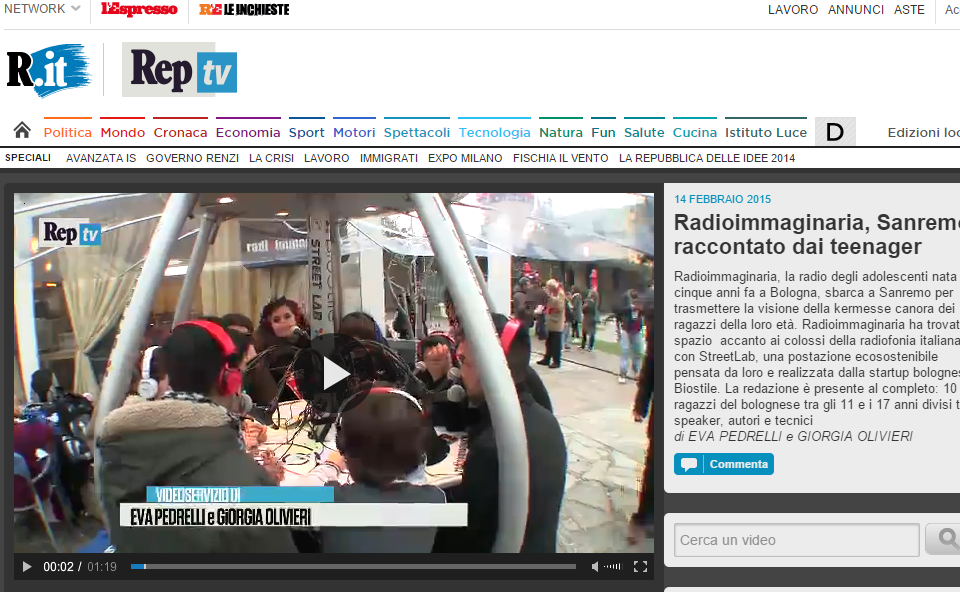 Video Servizio di Repubblica_Street Lab 14 Febbraio 2015